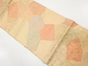 流水に石畳模様織り出し　名古屋帯